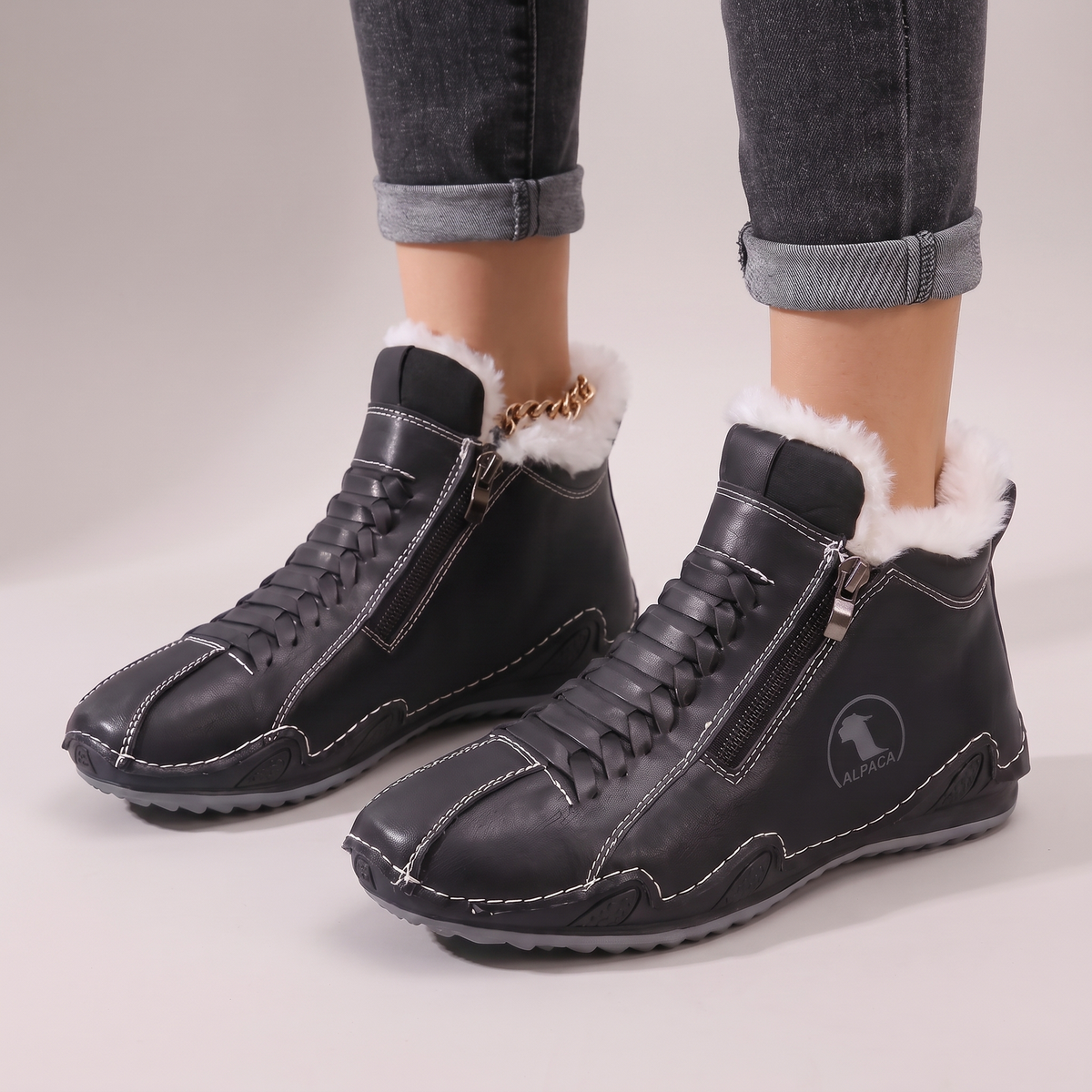 Alpaca | Winter Boots – Fur-Lined Design für Damen
