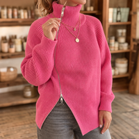 Amelia | Moderner und Vielseitiger Strickpullover mit Reißverschluss