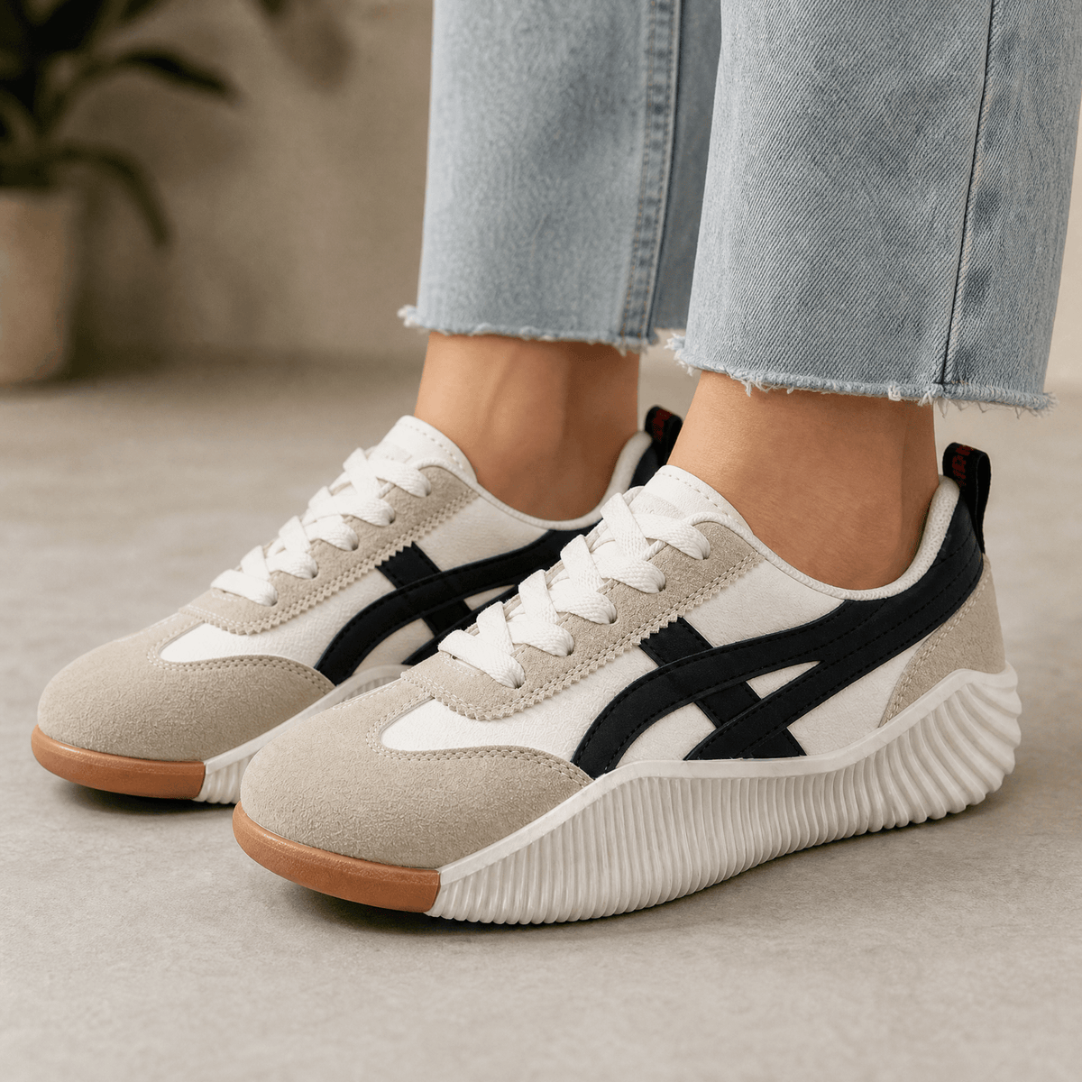 Stradia | Retro Platform Sneakers für den ganzen Tag bequem