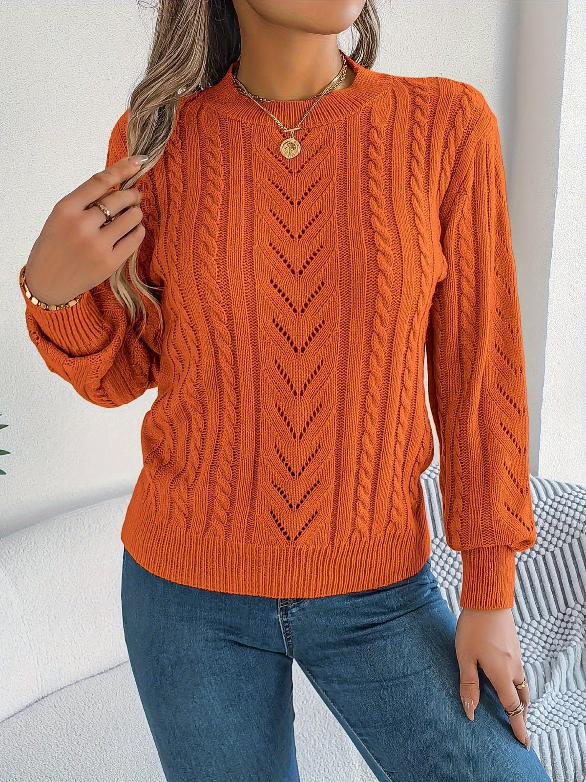 Blythe | Strickpullover mit Kabelmuster