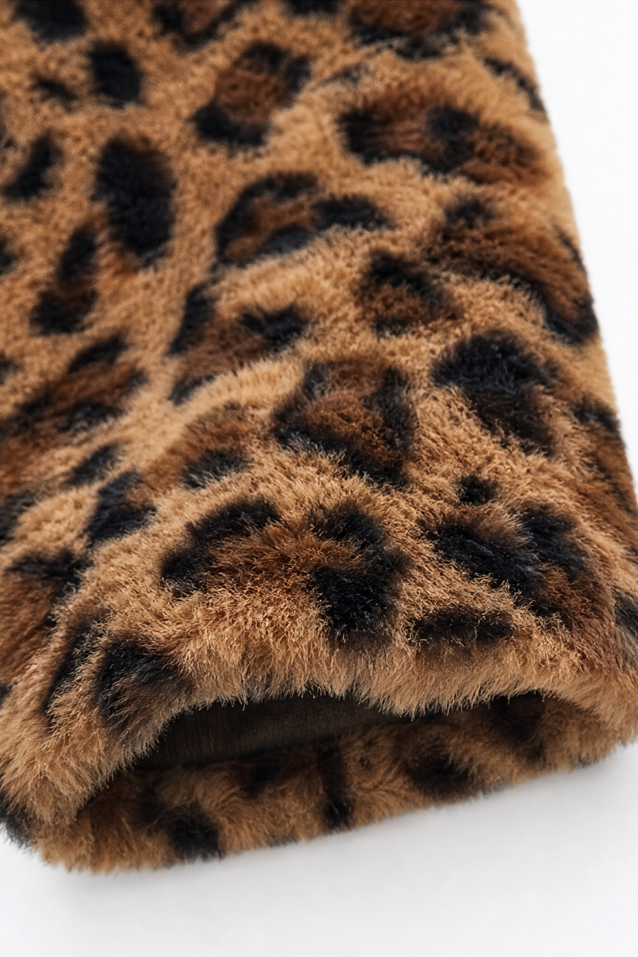 Leora | Leopard Print Faux Fur Coat – Luxuriöse Winterjacke für Frauen