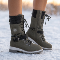 Martina | Elegante und warme Chelsea Winterstiefel mit Strickschaft