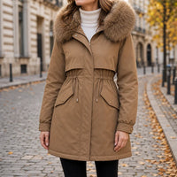 Emma | Eleganter und Warmer Mittellanger Damen Parka