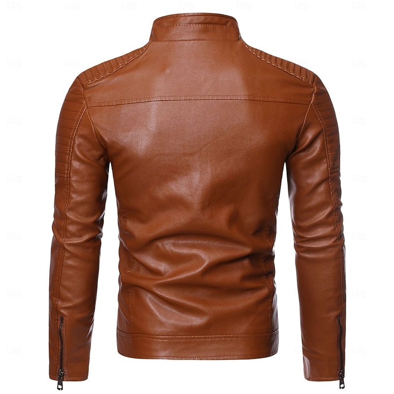 Chandler | Bikerjacke mit Stehkragen – Zeitloser Stil für Männer