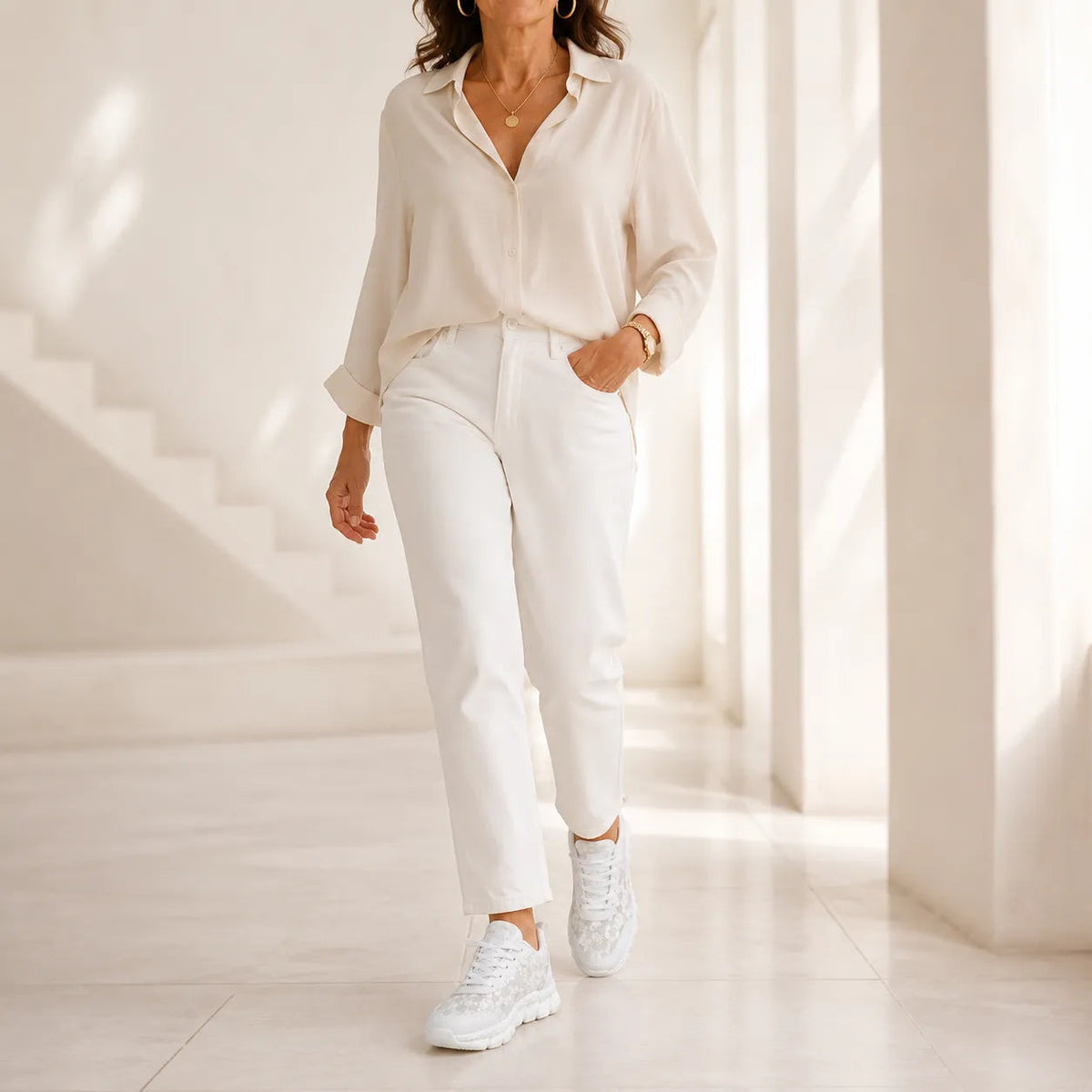 Stelline | Star Mesh Platform Sneakers für Frauen – Atmungsaktives Design
