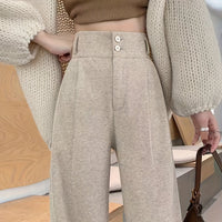 Lena | Elegante und vielseitige Damen hoher Taille Hose mit weitem Bein