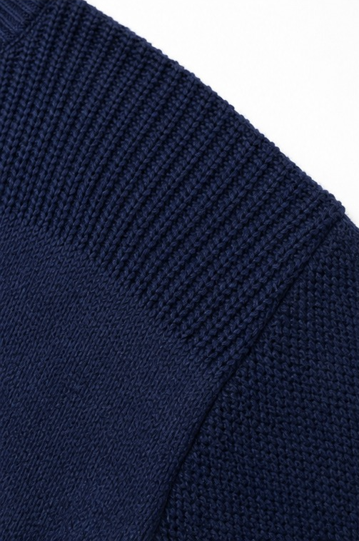 Cozelin | Oversized Knit Sweater in Navy Blue