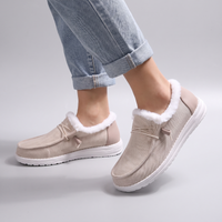 Freya | Gemütliche Und Vielseitige Damen Loafer Mit Weichem Plüschfutter