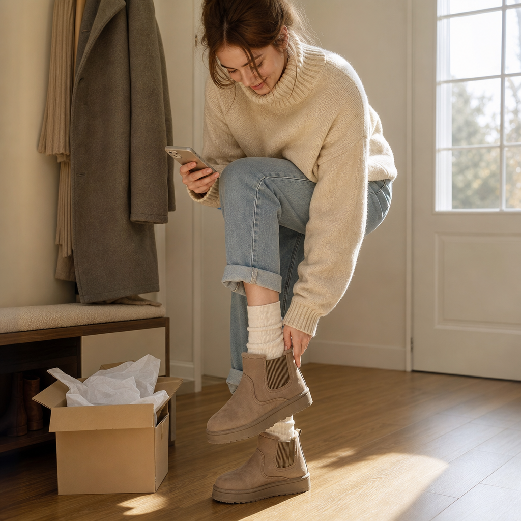 Cozywalk | Winter Boots – Fleecegefütterte Slipper für Frauen