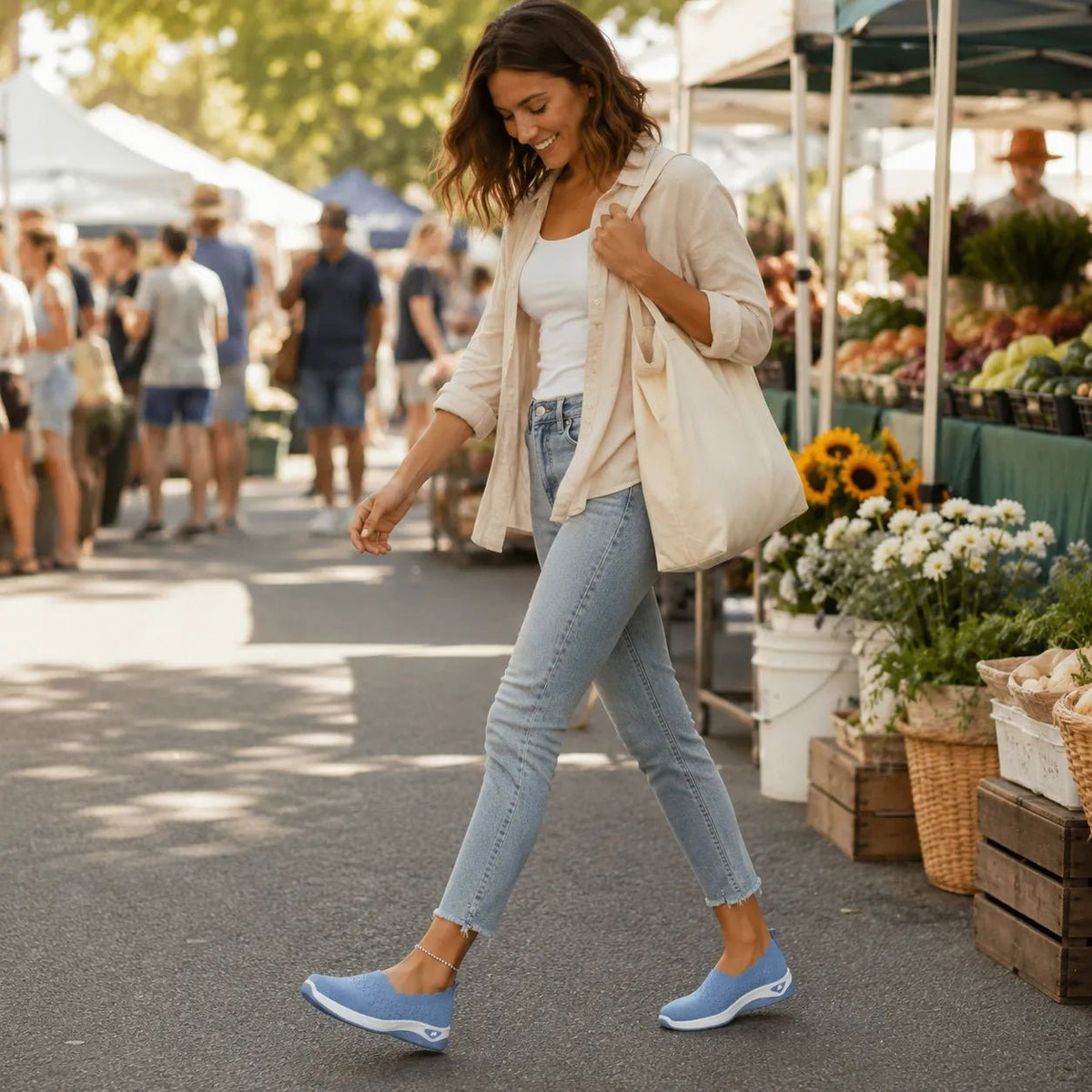 Wavella | Slip-On Walking Shoes – Lightweight and Comfortable for Women