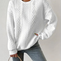 Hannah | Zeitloser und Bequemer Damen Kabel Strickpullover
