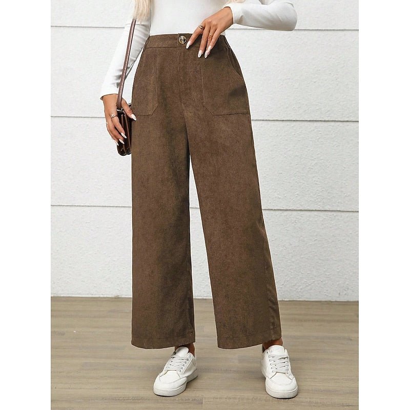 Simone | Wide-Leg Pants – High-Waist Style for Everyday Comfort