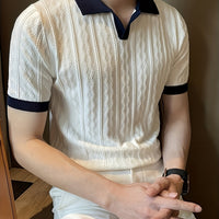 Tobias | Modernes und stilvolles strukturiertes Herren Polo Shirt