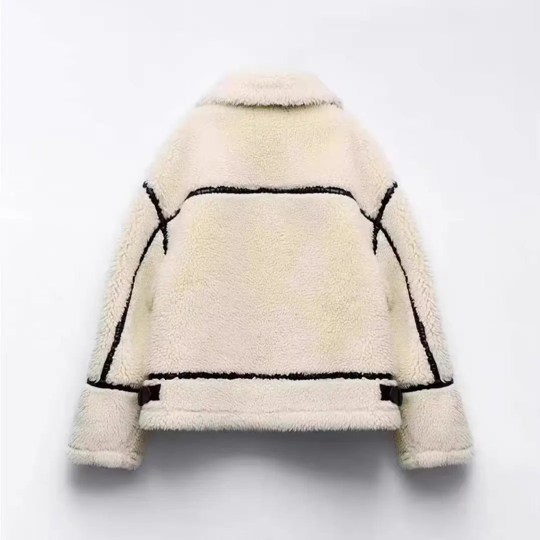 Mira | Sherpa Teddy Jacket – Cosy Oversized Style für Frauen