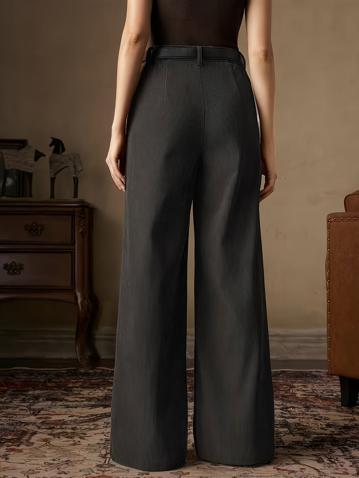 Brevaine | High-Waisted Wide-Leg Trousers für Frauen
