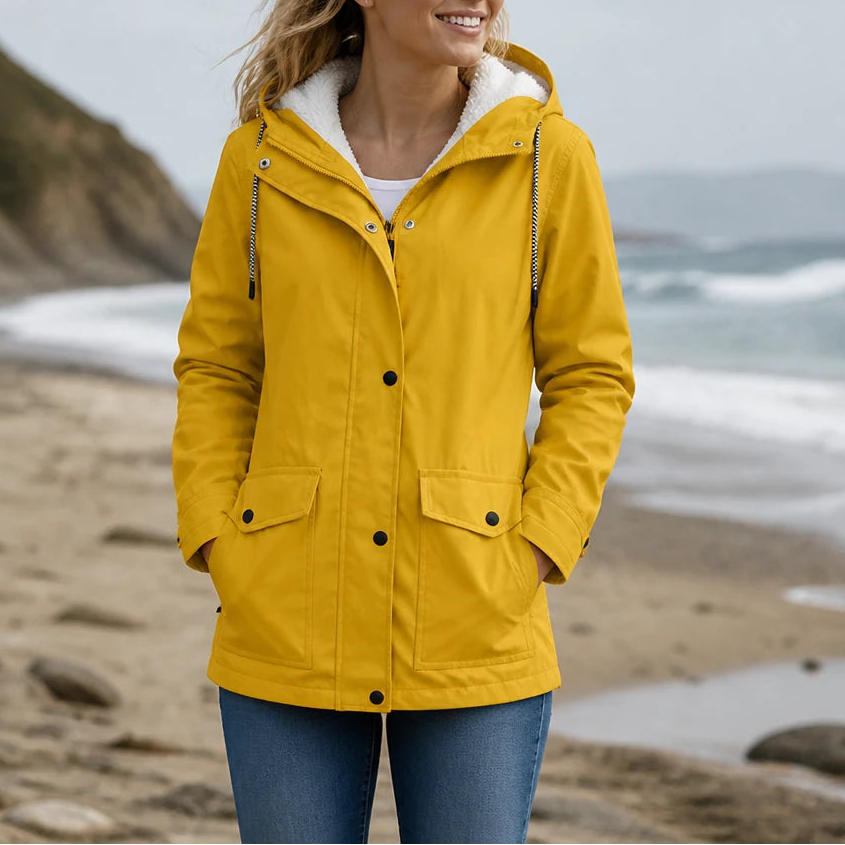 Windora | Fleece-Lined Hooded Winter Jacket – Warm und Komfortabel für Frauen