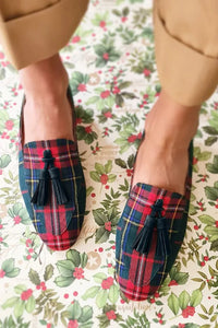 Valentina | Elegante und modische Damen Loafer mit Tartan-Muster