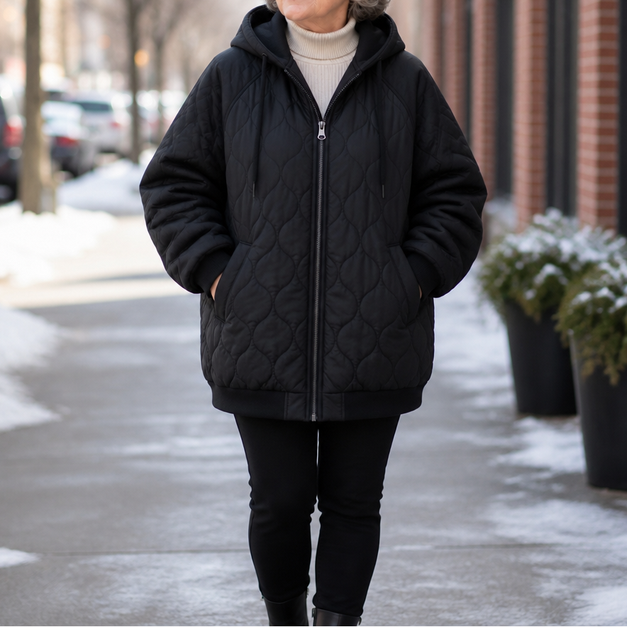 Wearbella | Quilted Hooded Puffer Jacket – Warm en Stijlvol voor Koude Dagen