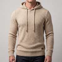 Tobias | Moderner und bequem Herren Strick Kapuzenpullover