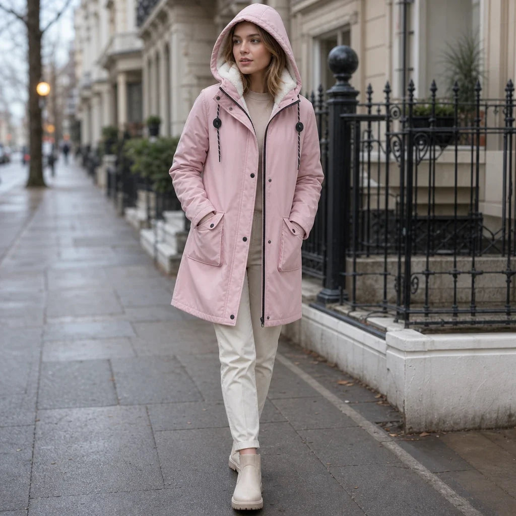 Everwarm | Langmantel – Hooded Parka für Damen