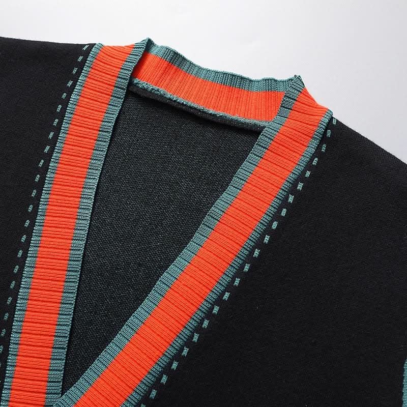 Wintec | Woll Cardigan – Kunsthandwerk mit Kontrastdetails für Herren