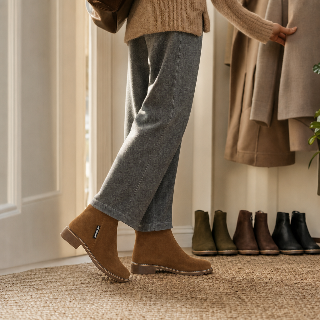 Wearbella | Suede Ankle Boots – Stylish Pferdeschwanz Design für Frauen