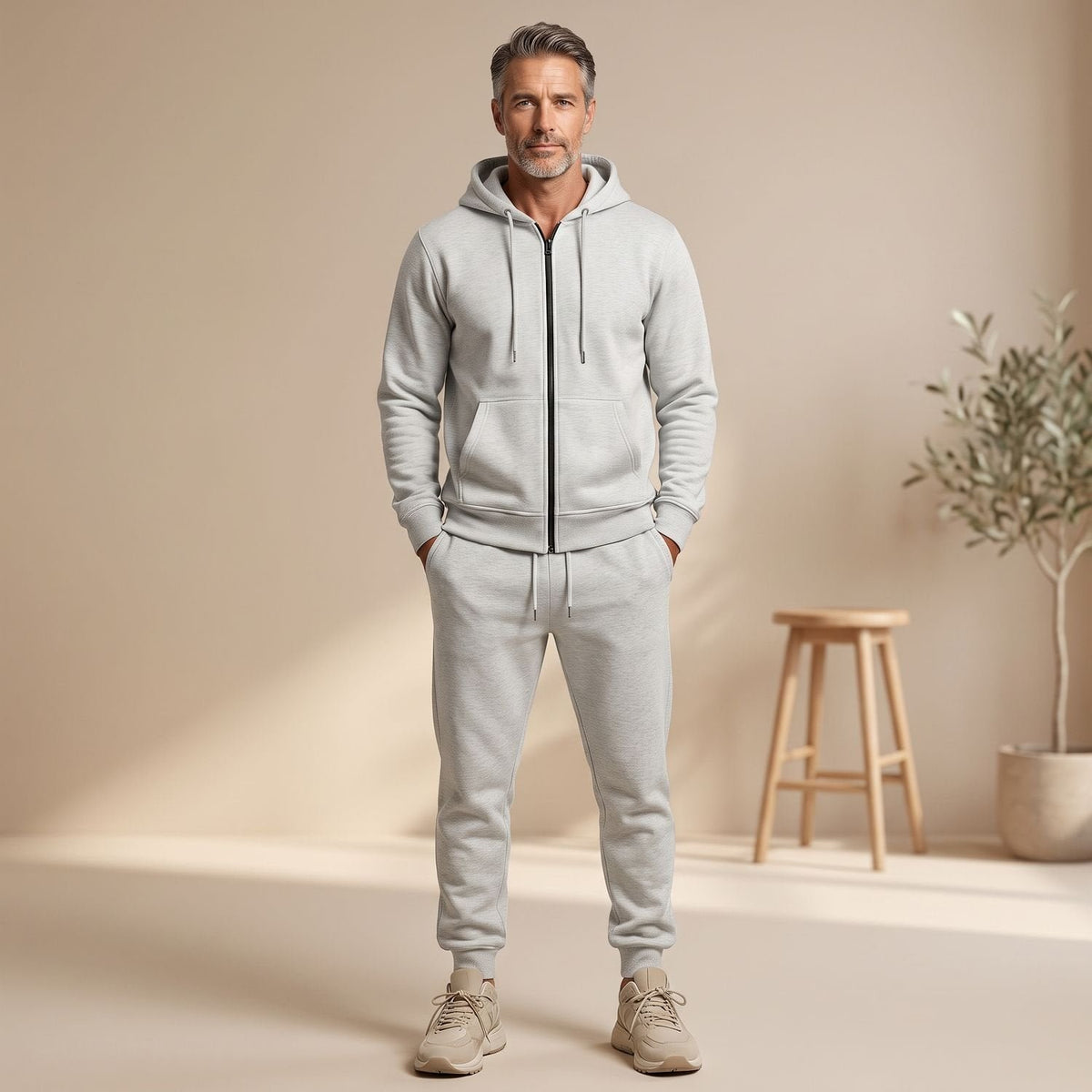 Florian | Trainingsanzug für Herren – Modernes Zip-Hoodie-Set
