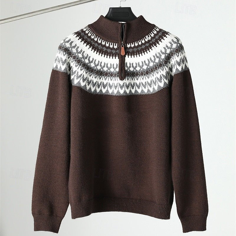 Barnaby | Muster Quarter-Zip Pullover