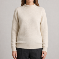 Daisy | Luxuriöser und Weicher Cashmere Strickpullover mit Stehkragen