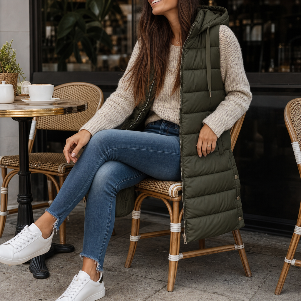 Wearbella | Longline Puffer Vest – Warm en Casual Damesstijl