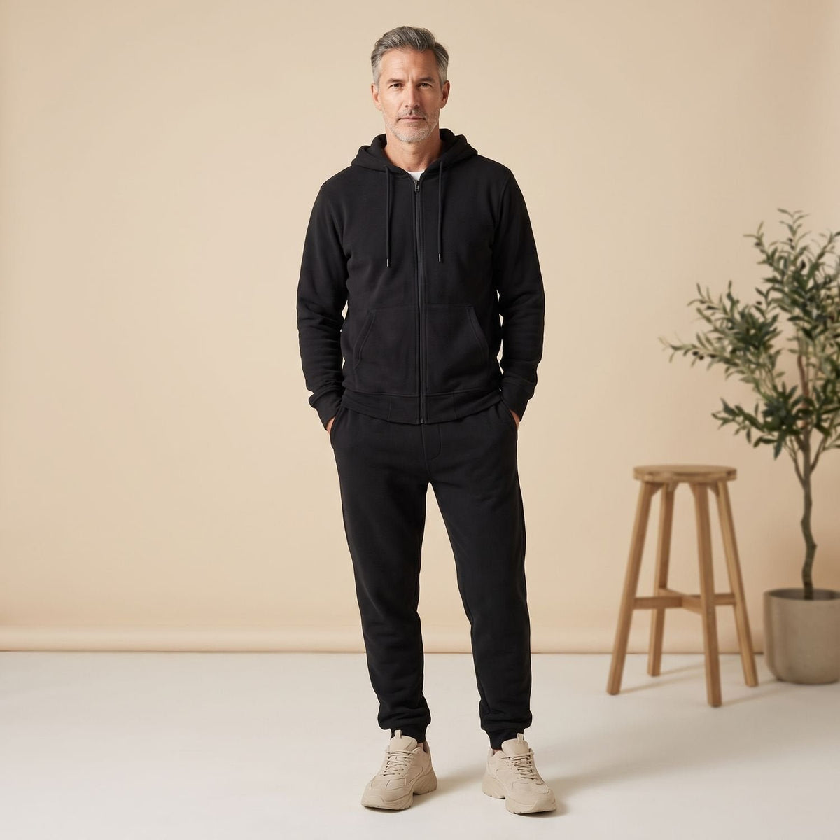 Florian | Trainingsanzug für Herren – Modernes Zip-Hoodie-Set