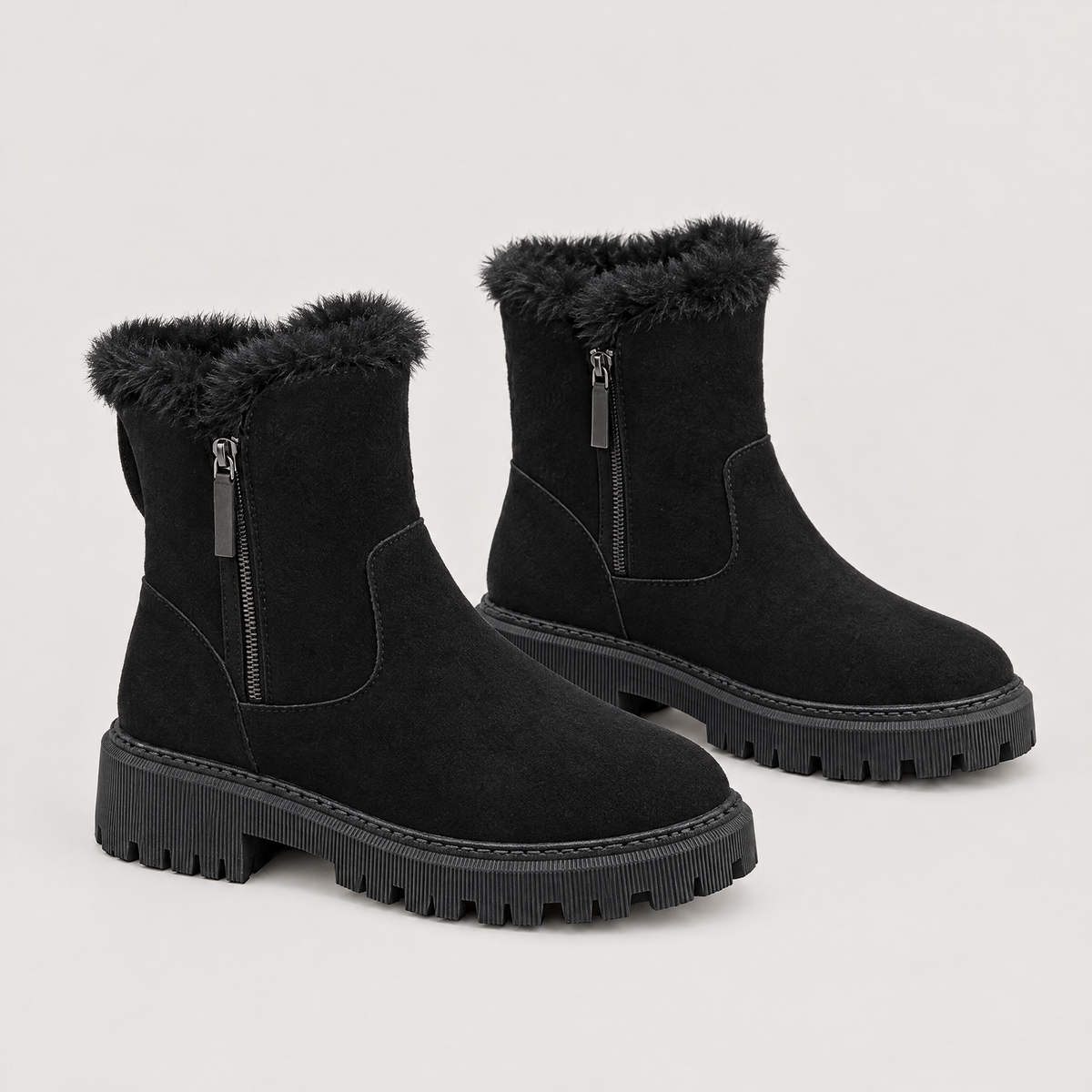 Klara | Winter Ankle Boots – Cleated Sole Style für Damen