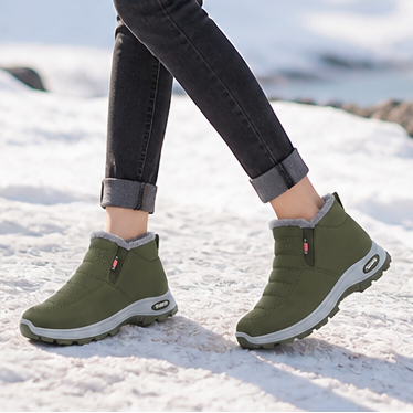 Frostella | Fur-Lined Ankle Boots – Cozy Winter Style for Women
