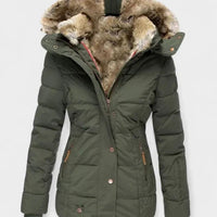 Martina | Warme und stilvolle Damen Winterjacke mit Kapuze