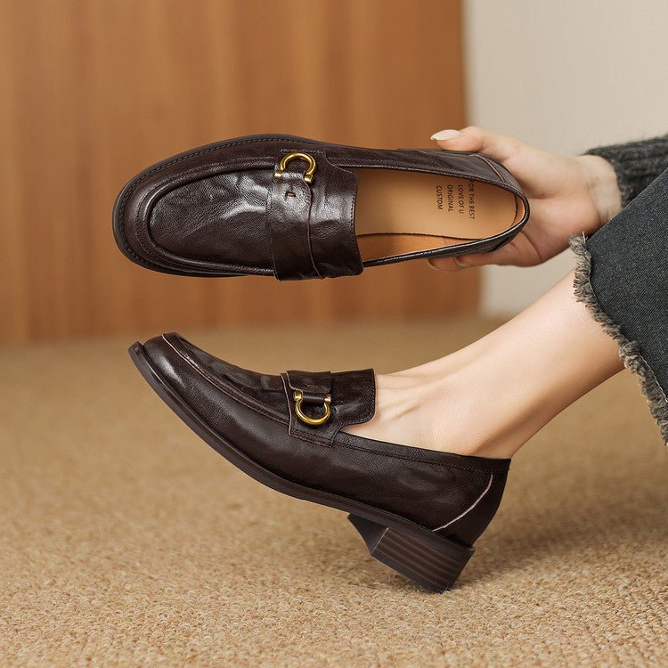 Celia | Leder Loafer mit Horsebit-Akzent für Frauen