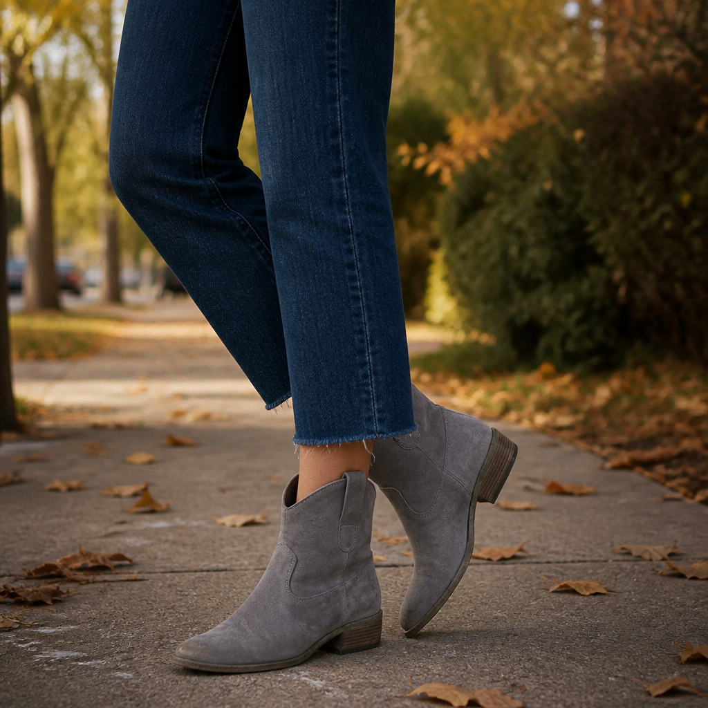 Charwell | Wildleder-Look Western Stiefeletten für Damen
