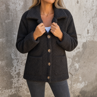 Mia | Flauschige und moderne Damen Curly Kunstfelljacke