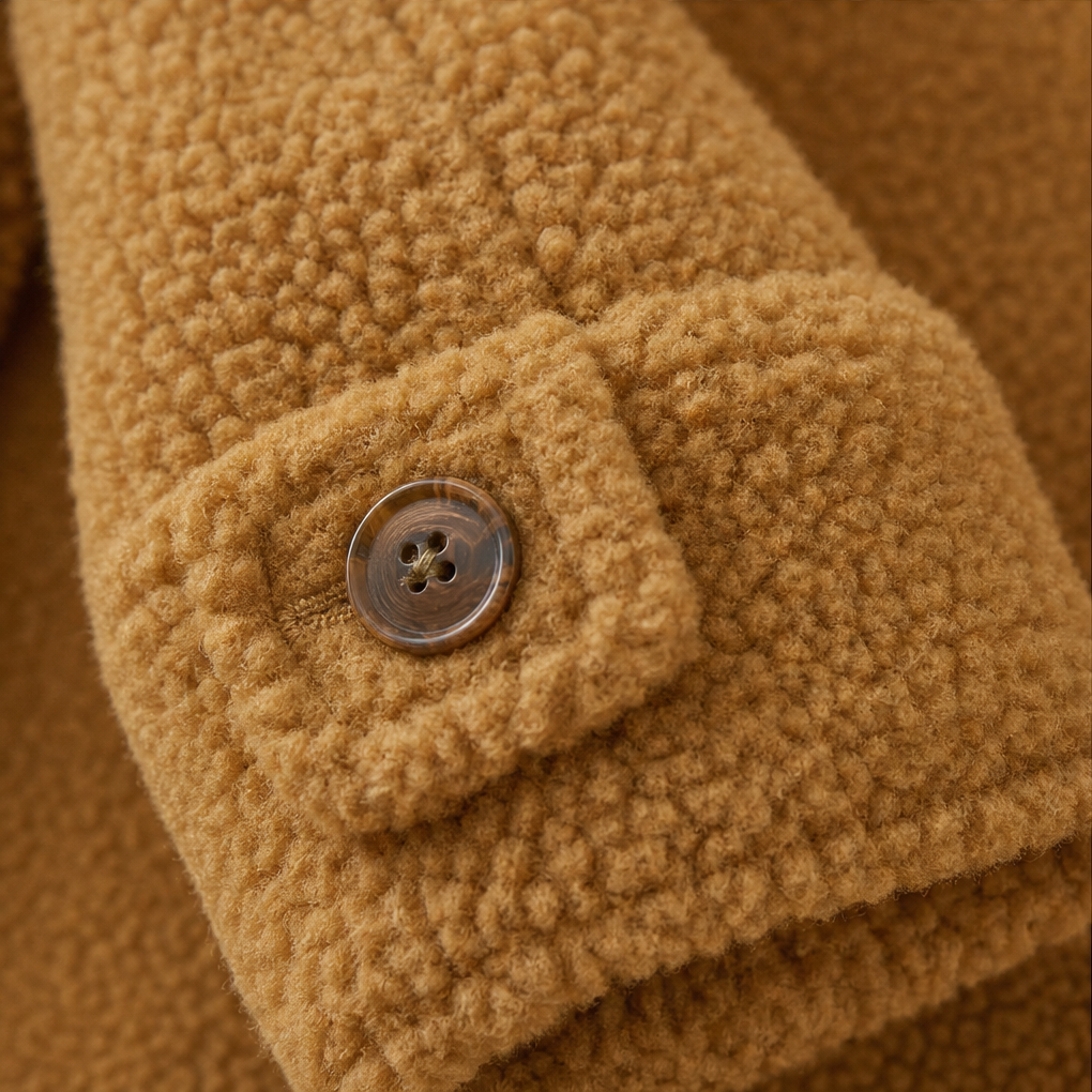 Velmora | Zip-Up Jacket – Plush Fleece-Look with High Collar