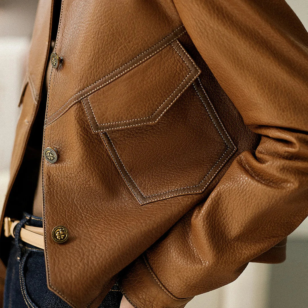 Veloura | Lederjacke – Schicke Silhouette für jeden Tag