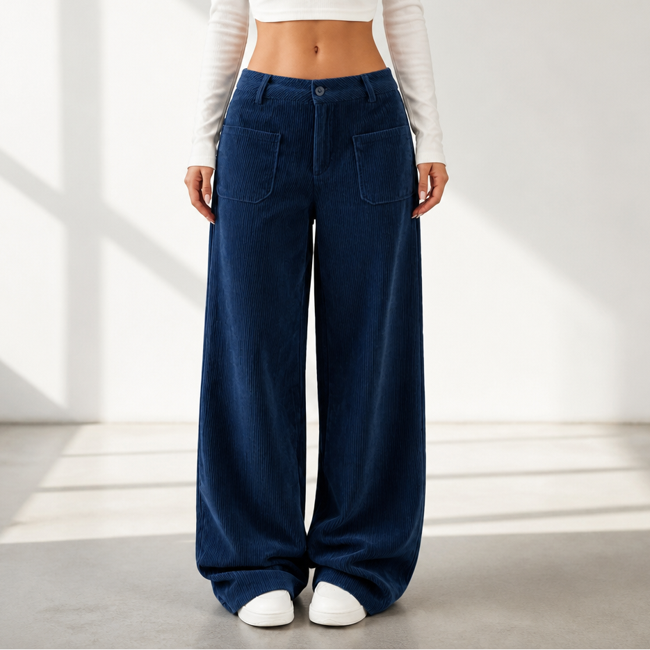 Cordelle | High-Waisted Wide-Leg Hose – Bequeme Passform für Frauen