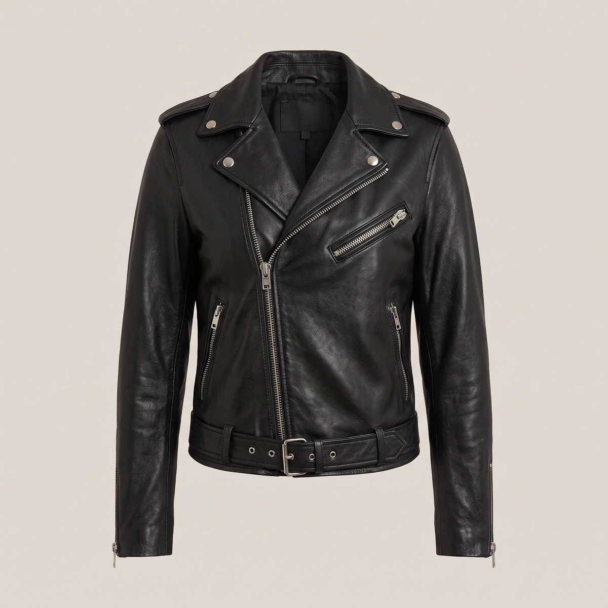 Rosa | Bikerjacke – Eleganter Schnitt mit Gürtel für Frauen