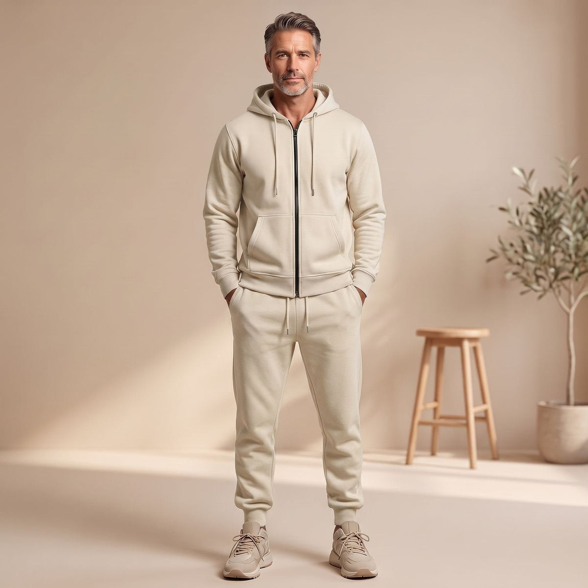 Florian | Trainingsanzug für Herren – Modernes Zip-Hoodie-Set