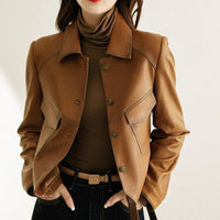 Stella | Stilvolle und bequeme Damen Lederjacke