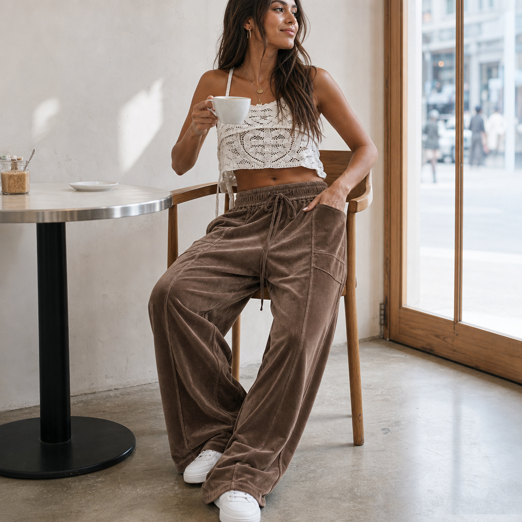 Draperie | Corduroy Wide-Leg Pants – Bequeme Eleganz für Damen