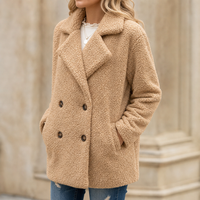 Mila | Warme und Kuschelige Damen Teddy Fleece Winterjacke