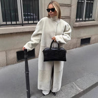 Daniela | Eleganter und kuscheliger Damen Übergröße Teddy Mantel
