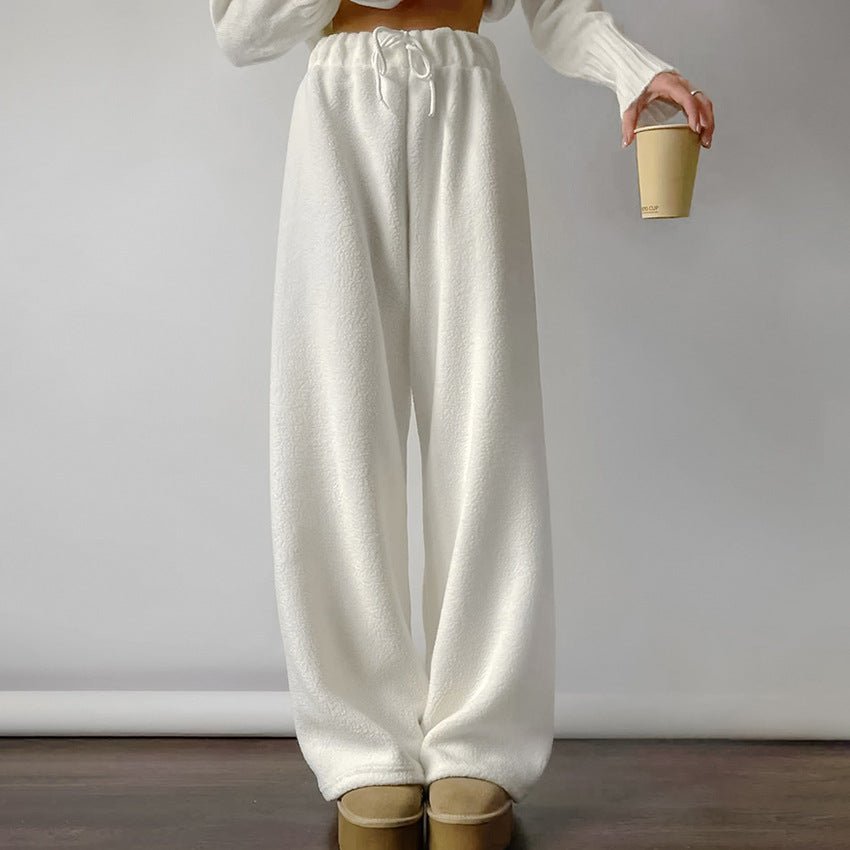 WW | Wide-Leg Fleece Pants for Women – Comfortable Relaxed Fit
