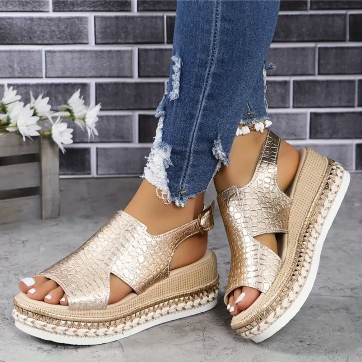 Amelia | Orthopädische Leder-Komfortsandalen 1