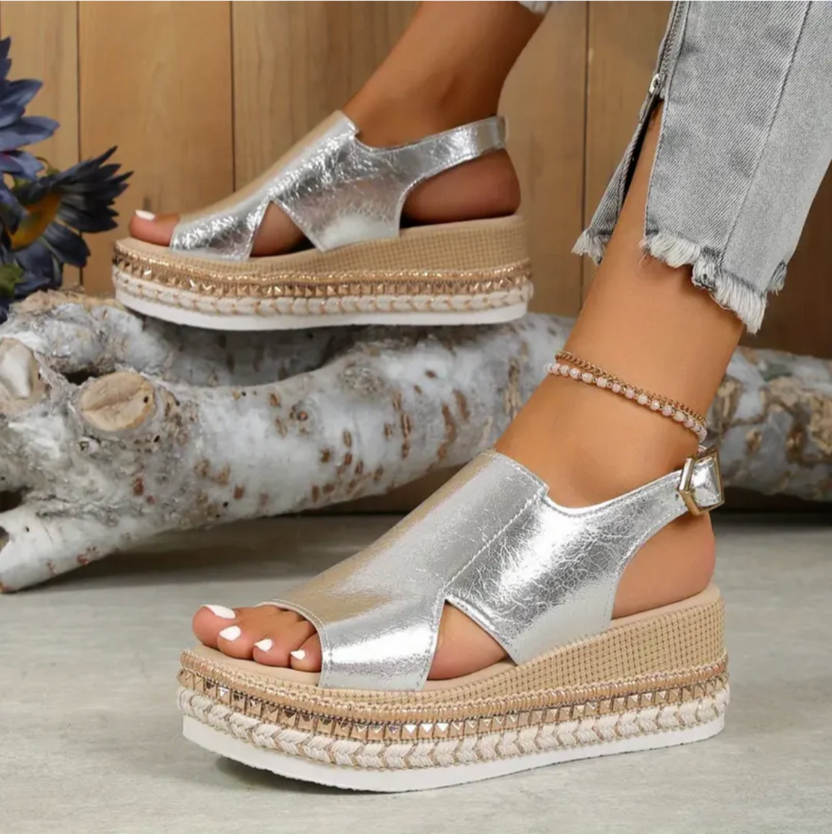 Chloe | Elegante & Bequeme Sandalen Damen aus Italienischem Leder für den Sommer 4