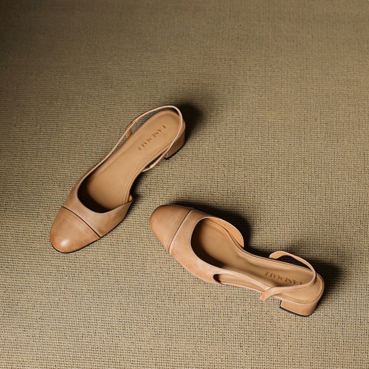Elysia | Elegante Slingback-Pumps aus echtem Leder mit Blockabsatz 4